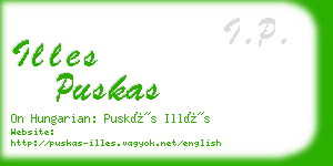 illes puskas business card